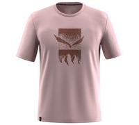 Salewa Eagle 3cime-Maglietta Taglia M S/S Tee, Zefiro, XL Uomo