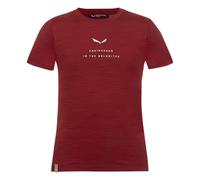 Salewa Eagle Dry S/S K - T-shirt - bambino 104 Dark Red man Dry'ton