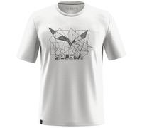 T-shirt Salewa Eagle Geometric manica corta bianco - S