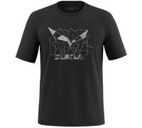 Salewa Eagle Geometric M - T-shirt - uomo 48 Black/White man Tencel/Lyocell,Salewa Committed