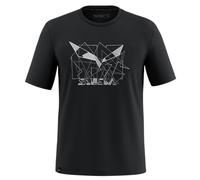 Salewa Maglietta Uomo Eagle Geometric – maglia funzionale – 54 nero