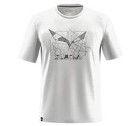 T-shirt Salewa Eagle Geometric manica corta bianco - S