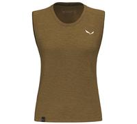 Salewa - Eagle Minilogo Merino Canotta Donna Beige golden brown 48