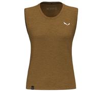 Salewa Eagle Minilogo Alpine Merino Sleeveless T-shirt Marrone XS Donna