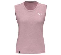 Salewa Eagle Minilogo Alpine Merino Sleeveless T-shirt Rosa M Donna