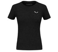 Salewa Eagle Minilogo Merino Short Sleeve T-shirt Nero L Donna