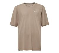 T-shirt Salewa Eagle Sunset Loose manica corta marrone beige - M