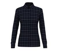 Salewa Fanes Flannel 5PL W L/S - camicia maniche lunghe - donne I40 D34 Dark Blue woman Bluesign,Tencel/Lyocell,Polarlite