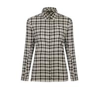 SALEWA FANES FLANNEL 5 POLARLITE CAMICIA DONNA OATMEAL BLACK OUT 44