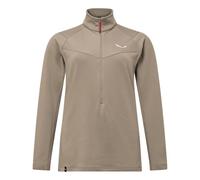 Salewa Puez Cammino Polarlite Half Zip Fleece Beige S Donna