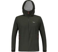 Salewa - Giacca leggera e impermeabile - Puez 2.5L PTX Jacket M Dark Olive in Poliestere Riciclato - Taglia L - Kaki