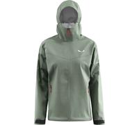 Giacca con cappuccio Salewa Puez Aqua 4 Powertex 2.5L verde grigio-blu donna - M