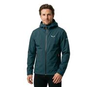 Giacca impermeabile salewa puez 2 5l powertex blu da uomo