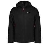 Giacca sottile con cappuccio Salewa Puez Catinaccio 2 TirolWool nero grafite - S