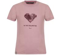 Salewa Graphic Dry S/S K - T-shirt - bambino 104 Pink/Red man Dry'ton