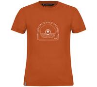 Salewa Graphic Dry S/S K - T-shirt - bambino 152 Orange/White man Dry'ton