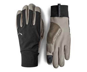 Salewa - Guanti tecnici antivento e leggeri - Ortles DST Gloves Black Out in Softshell - Taglia M - Nero
