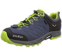 Salewa JR Mountain Trainer Waterproof Scarpe da Trekking e da Escursionismo, Unisex - Bambini e ragazzi, Dark Denim/Cactus, 33 EU