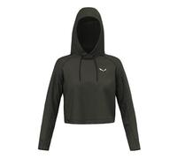 Salewa Lavaredo Hemp W Crop Hoody - felpa con cappuccio - donna I40 D34 Dark Green man Cotone Organico/Biologico,Canapa,Salewa Committed