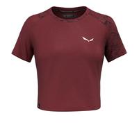 Salewa T-shirt Donna Lavaredo Hemp Crop – Canapa, Cotone biologico, Maglia funzionale – Rosso I40/D34