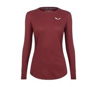 Salewa Lavaredo Hemp W L/S - maglia a manica lunga - donna I42 D36 Red woman Canapa,Cotone Organico/Biologico,Salewa Committed