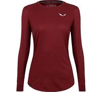 SALEWA Lavaredo Hemp W L/S Tee. Maglietta a Maniche Lunghe, Syrah, 44 Donna