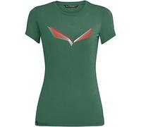 SALEWA Lines Graphic W Maglietta da donna, Donna, Maglietta, Verde, 44