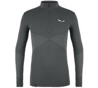 Salewa M Zebru Responsive 1/2 Zip - maglietta tecnica a maniche lunghe - uomo 54 Dark Grey man Alipne Merino Responsive,Wool