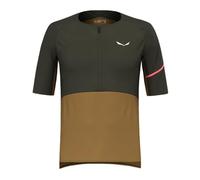 Salewa Vento AM - maglia MTB - uomo 46 Green/Brown man Tencel/Lyocell,Lana Merino