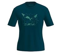 SALEWA Eagle Geometric T-Shirt M, S, Pond Blue
