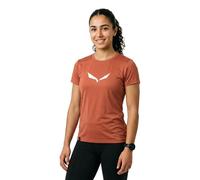 Salewa T-shirt da trekking Solid Dri-Release Donna Rosso scuro/Bianco Taglia 42