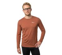 Salewa - Puez Melange Dry L/S Tee - Maglia funzionale S arancione