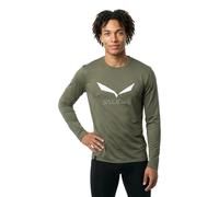Salewa - Solidlogo Dry L/S Tee - Maglia a manica lunga XXL olivia