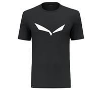 Salewa Maglietta con Logo Solido, Dry M, Nero, XS Uomo