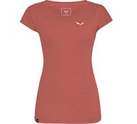 T-shirt Salewa Puez Melange Dry manica corta marrone rosato donna - 38