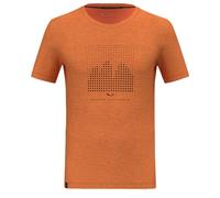 Salewa Eagle Dotted Mtn Am M - T-shirt - uomo 50 Orange man Salewa Committed,Lana Merino