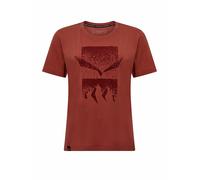 Salewa Eagle 3cime-Maglietta W S/S Tee, Etruscan Red, M Donna