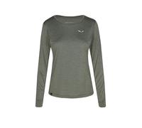 Salewa - Women's Puez Melange Dry L/S Tee - Maglia funzionale 36 olivia