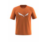 Salewa Solidlogo Dri-Release - T-shirt trekking - uomo 46 Dark Orange/White/Dark Orange man