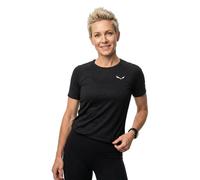 Salewa - Women's Cristallo Warm AMR Tee - Intimo lana merinos 40 nero