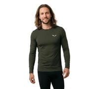 Maglietta da uomo Salewa Cristallo Warm Amr M L/S Tee. Taglia: XL / Colore: verde