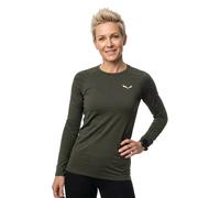 Salewa - Women's Cristallo Warm AMR L/S Tee - Intimo lana merinos 42 grigio