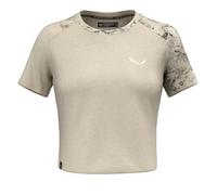 Salewa Maglietta Lavaredo Hemp Crop Donna - Salewa Committed Canapa Cotone Bio Beige/Nero I46 D40