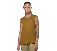 Salewa Eagle Minilogo Alpine Merino Sleeveless T-shirt Marrone L Donna