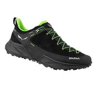 SALEWA MS Dropline Leather Scarpa da Trail Running, Black/Pale Frog, 43EU