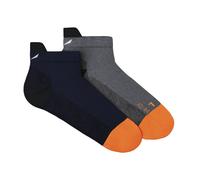 Salewa Mtn Trn Am W - calzini corti - uomo 39/41 Blue/Grey unisex Lana Merino