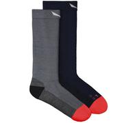 Salewa Mtn Trn Am W - calzini lunghi - donna 42/44 Grey/Blue woman Lana Merino