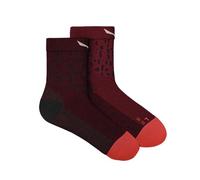Salewa MTN TRN Sal. Merino - calzini corti - donna 42/44 Dark Red/Red woman Lana Merino