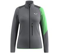 Salewa NTX Pl W - felpa in pile - donna I44 D38 Grey/Green woman Salewa Committed,Recycled Polyamide,Polygiene,Polarlite