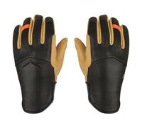 Salewa Ortles AM M Leather - guanti alpinismo - uomo Black/Yellow 8